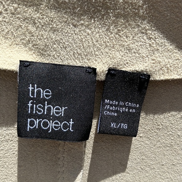 Suede Eileen Fisher Long Jacket/Topper size XL - Picture 6 of 14